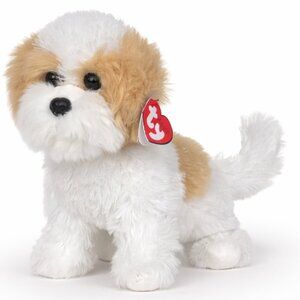 Ty Classic - Barley - Beige Dog with White 32cm (Long) New w/Tag